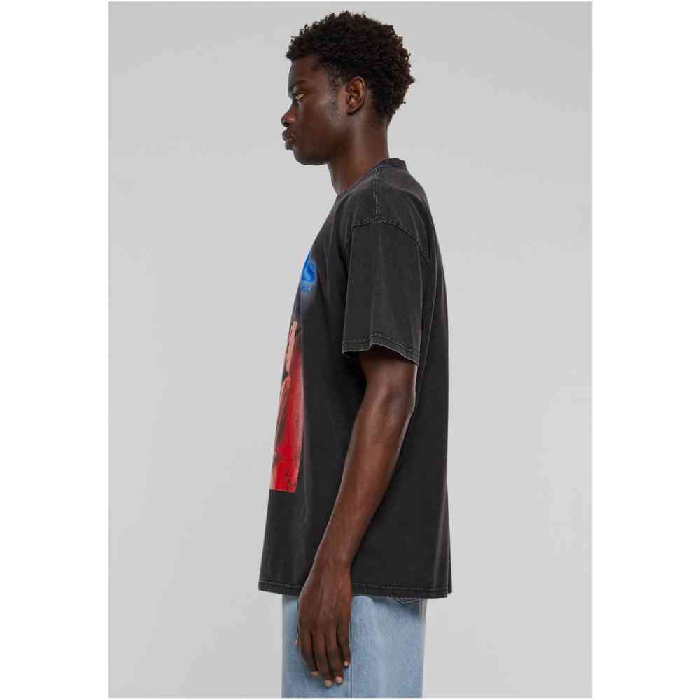 Mister Tee Upscale - Late Night Calls Acid Heavy Oversize Herren TShirt - Schwarz
